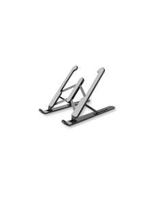 1PC Universal Laptop Tablet Stand, Hanging Plastic Folding Portable Stand, Easy To Increase Height And Heat Dissipation 7-Level Adjustable Portable Foldable Laptop Stand Cooling Holder ﻿,Laptop Stand, Desktop Folding, Mobile Phone, Tablet Height Increasing, Suspended Stand, Portable With Heat Dissipation Base