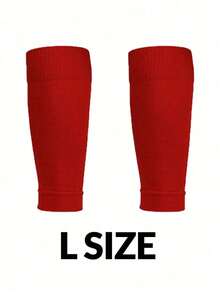 1 双男女通用运动腿部压缩套，弹性足球腿部保护器腿部保暖套，小腿套压缩腿部保暖套，无脚套，适用于儿童训练腿部支撑 - 彩色 - 查看 20