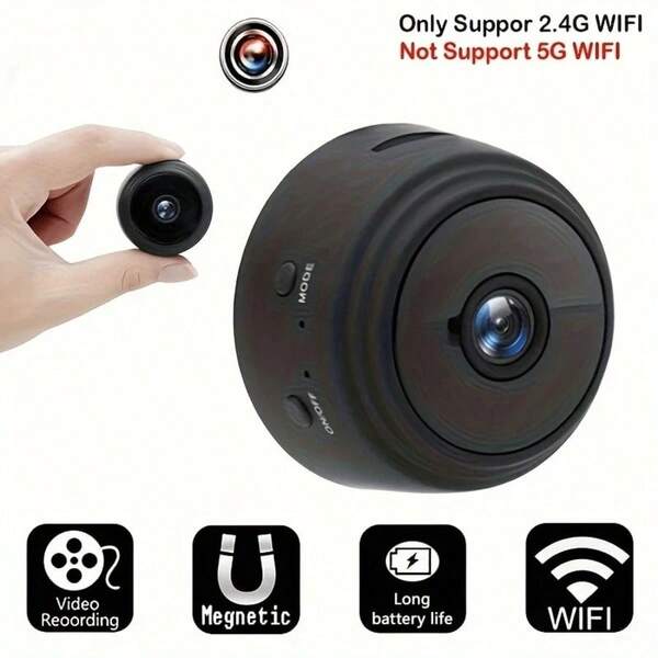 1/2/4pcs 2.4GHz Wireless Smart Camera - HD Indoor/Outdoor Security Cam With Voice Transmission, Mobile App Remote Viewing, USB Rechargeable Battery, Motion Alerts, And WiFi Connectivity For Easy Home Surveillance