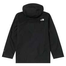 The North Face 男士羽绒服，轻便户外休闲舒适连帽羽绒服，75%羽绒，25%羽毛 - 黑色 - 查看 2