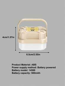 1pc Rechargeable LED Tent Light, Portable Emergency Night Market Lamp, Outdoor Camping Bulb & Lighting, Hanging Design Camp Light, 3 Brightness Levels