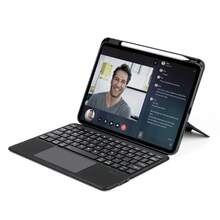 1 pezzo Tastiera nera DUX DUCIS con custodia protettiva compatibile con iPad, Galaxy Tab, XM Pad, design in 2 pezzi versatile con 4 posizioni di supporto, facile da usare e facile da connettere con risposta rapida (Nota: stiamo per aggiornare il packaging, quindi potrebbero esserci confezioni nuove e vecchie in circolazione)