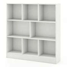 Lifezeal 8-Cube Bookcase 41" Wooden Toy Storage Organizer For Kids Bookshelf - White - View 11