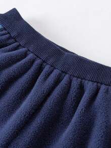 mini bala Kids Anti-Static Fleece Two Pieces Set Soft Cozy Warm Long Sleeve Top And Pants