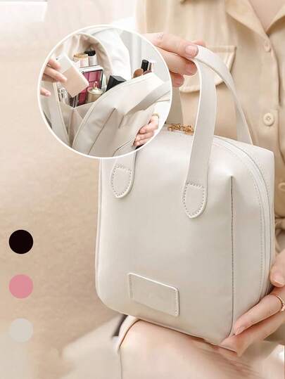 1pc Multi-Functional Travel Makeup Bag, Bathroom Toiletry Bag, Makeup Organizer Bag, Large Capacity Makeup Brush Holder, Portable Hand Bag, Waterproof Storage Bag, Perfume Storage Box, Suitable For Toiletries, Colored Pencils, Eyeshadow Brushes, Sanitary Napkins, Lipstick, Makeup Brushes, Eyeliner, Lip Gloss, Skincare Products, Digital Products Storage,Christmas Gifts,Pouch,Travel,Gifts For Women,Women's Necessaire,Travel Essential,Pouch,Clutch / Small Handbag,Necessaire,Makeup Organizer,Makeup Organize,Pouch,Brush Holder,Mini Pouch,Large Capacity Pouch