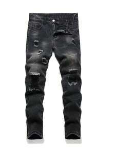 3 Pieces/Set Young Boys Retro Worn Casual Soft Basic Simple Style, Blue, Black, Pink Color, Denim Mid-Rise Pants - Pink - View 7