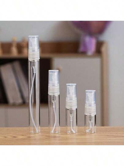 56件/25件混合装10毫升/5毫升香水喷雾器，男女适用。可重复填充玻璃喷雾瓶。便携式香水瓶，适合旅行、派对、万圣节礼物