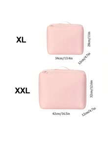 1/2pcs Three-In-One Travel Clothing Storage Bag, Underwear Storage Bag, Portable Packaging And Luggage Storage Packing Cubes Luggage Packing Organizers For Travel Accessories Bag For School School Accessories School Stuff