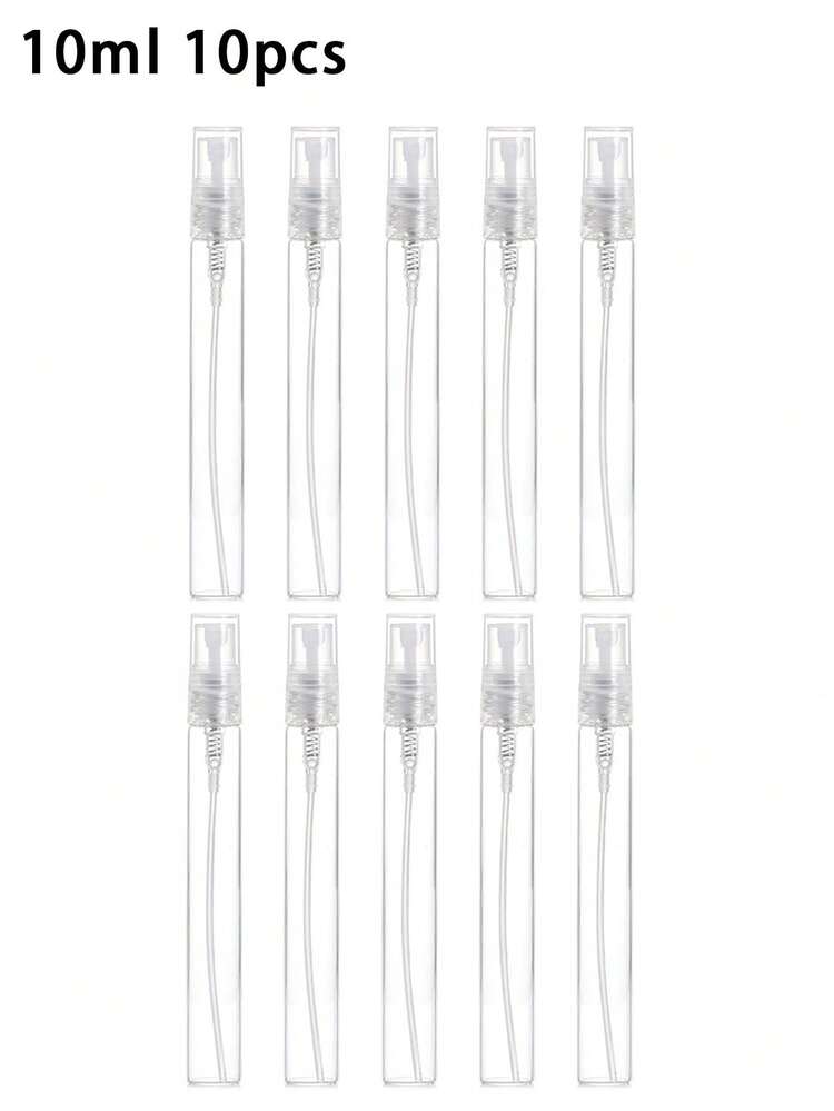 56件/25件混合装10毫升/5毫升香水喷雾器，男女适用。可重复填充玻璃喷雾瓶。便携式香水瓶，适合旅行、派对、万圣节礼物 - 無色 - 查看 20