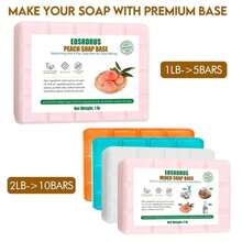 EDSRDRUS 2lb Scent Soap Base DIY Handmade With Aloe Vera &Amp; Coconut Oil, Moisturizing Melt And Pour Soap Base