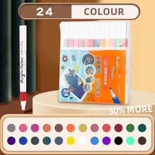 2/12/24 Colores Marcadores de Pintura Acrílica, Bolígrafos para Manualidades y Dibujo de Arte DIY, Marcadores de Pintura a Base de Agua para Pintura y Creación DIY, Aptos para la Mayoría de Superficies Incluyendo Piedra, Vidrio, Huevos de Pascua, Madera, Cerámica y Tela, Inodoros y Lavables, Multicolores, Suministros para Fiestas de Halloween y Navidad