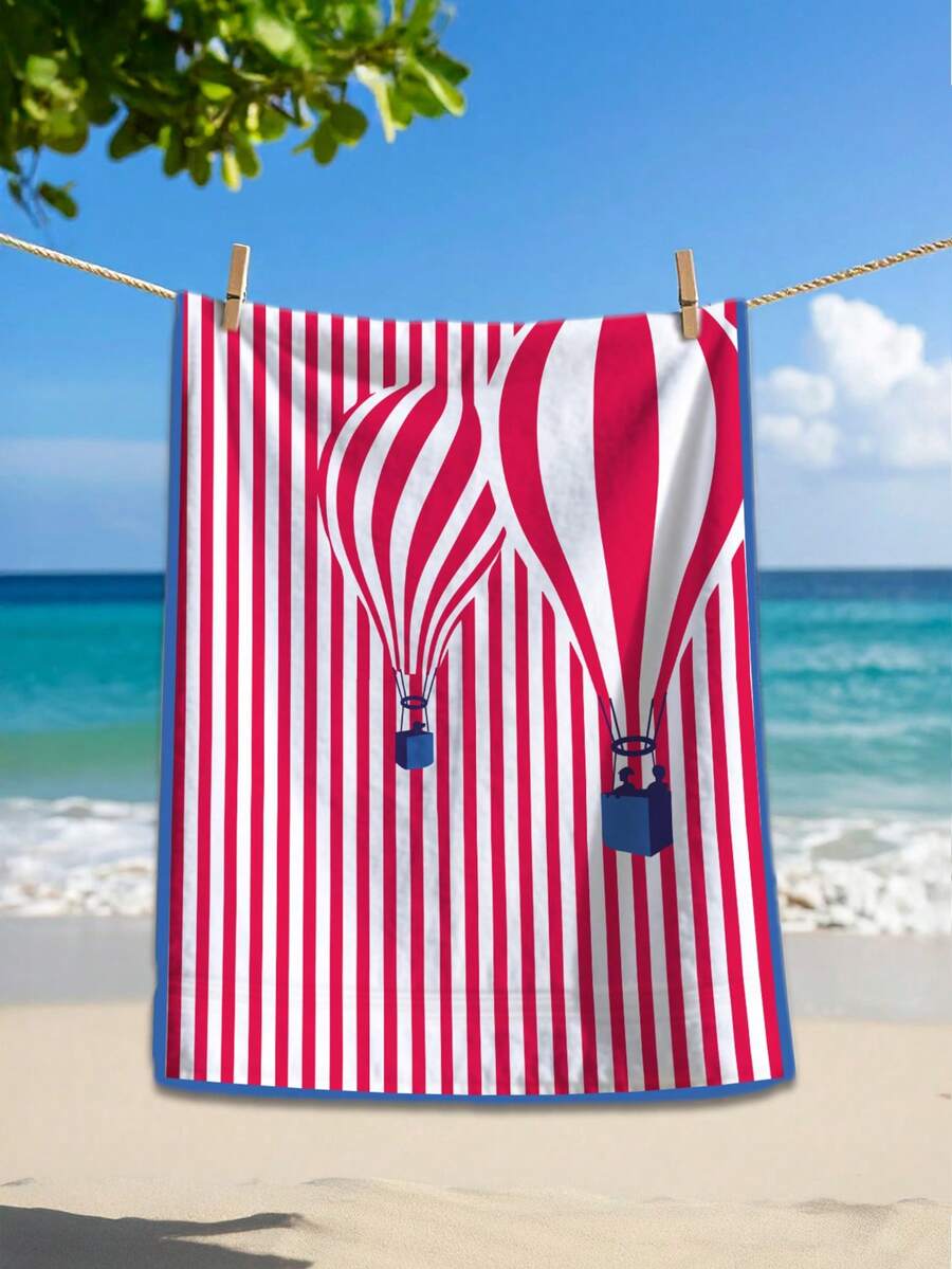 Microfiber Beach Towel – 75x150 Cm – Lightweight, Absorbent & Quick-Drying Summer Towel – Made In Turkey - White - View 1