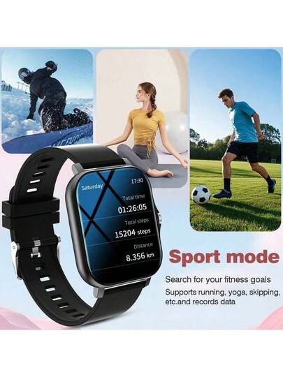 New Full Touch HD Slimme Horloge (Dial, Answer) Wireless Call Function, Massive Faces, Exercise Monitoring, Message Reminder View, Multiple App Reminders, roid IOS Phones, Perfect Men Women view 6