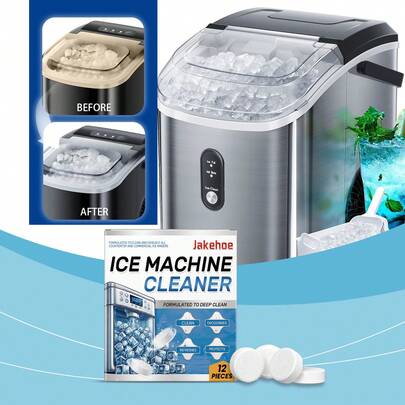 jakehoe Ice Machine Cleaning Tablets Efficiency Descaling Deodorizing Prolonging Ice Maker Lifespan Kitchen Cleaning Rust Removal Quickly Dissolve Descaling Agent