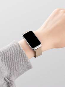 1 pulseira magnética de silicone, compatível com Huawei Band 7/8/9/10/NFC