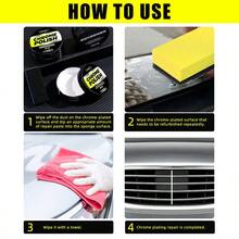 Ryekew Crema de reacondicionamiento de cromo Ryekew 50G - Restaura el brillo del cromado y lo hace lucir como nuevo, adecuado para muchas partes del automóvil.