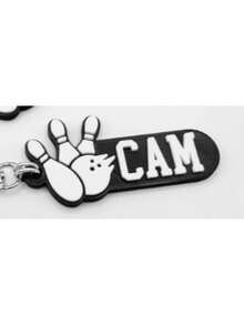 3D Printed Plastic Personalized Tennis Keychain/Keyring/Bag Tag/Name Tag