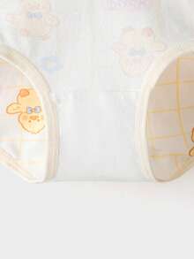 Balabala Girls Cotton Underwear 3 Packs Triangle Briefs No Wedgie - White and Yellow - View 5