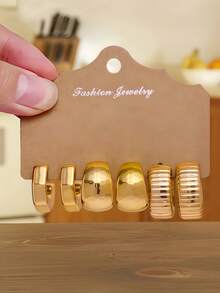 3/9 pares de pendientes dorados para mujer - Joyería de temporada de otoño con elegantes lágrimas, aros pequeños y chic y conchas marinas inspiradas en el océano, perfectos para atuendos de otoño, ropa de oficina, viajes de fin de semana y fiestas festivas, un regalo encantador para mamá, novia o amigos en Navidad, San Valentín y cumpleaños - Amarillo Oro - Ver 9