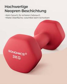 SONGMICS Dumbbell - 紅色 - 查看 3