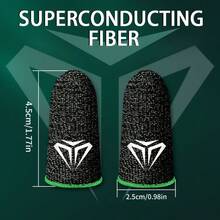 Colorful Mixed Finger Sleeves, Fingertip Gloves For Gamers, Thumb Sleeve For Mobile Games, Sweat-Proof, Breathable, Seamless Touch Screen, Comfortable And Precise To Enhance Your Gaming Experience - Multicolor - View 2