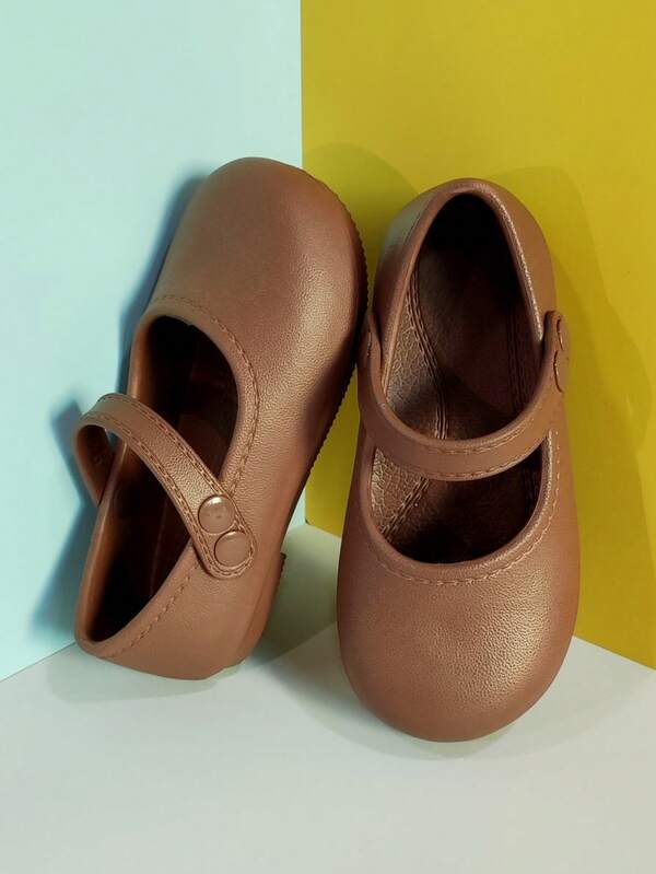 1 Pair Girls' Solid Color Casual Flat Shoes, Comfortable Non-Slip Lightweight Suitable For Outdoor Wear, Autumn/Winter