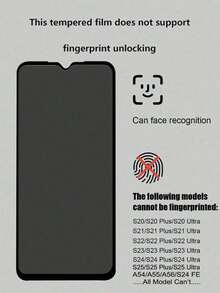 2pcs Matte Privacy Tempered Glass Screen Protector, Compatible With Samsung, 9H Hardness Anti-Spy Matte Glass, 2.5D Anti-Fingerprint Matte Privacy Glass, Scratch-Resistant, Matte Privacy Glass Screen Protector, Frosted Style, Easy Installation Mobile Phone Accessories Screen Protection Essentials, Applicable To Daily Shield, Office, Home Privacy Screen Protector Phone Screen Protector Waterproof Shockproof Anti-Fall Scratch Resistant - Black - View 6