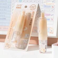 1 buc/3 buc/5 buc bandă adezivă retractabilă cu două fețe, rolă de bandă adezivă reîncărcabilă 0,23 inch x 16,40 ft, rolă de bandă adezivă cu vârf rotativ la 360° pentru scrapbooking, cărți, accesorii DIY