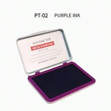1pc Square Metal Ink Pad, Portable And Easy To Use, Quick-Drying Ink, Suitable For Stamps And Seals, Ideal For Teachers, Accountants, Financial Personnel, Stamping, Fingerprint Collection, School Supplies And Office Supplies. - Multicolor - View 12