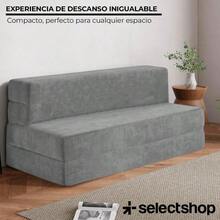 SELECTSHOP Sofa Cama Matrimonial Memory Foam Plegable Sillon Multifuncional y Convertible 2 en 1 Relleno de Espuma de Alta Densidad Funda Desmontable Soporte Ergonomico y Suavidad Gris Claro - Grisclaro - Ver 4