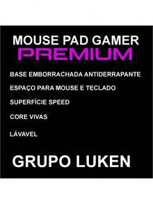 Luken Gamer Mouse Pad 65x32cm Non-Slip Abstract 2 - 黑色 - 查看 2