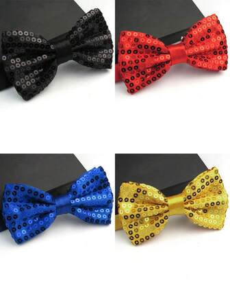 1 st herrkostymskjorta festdekoration paljettfluga