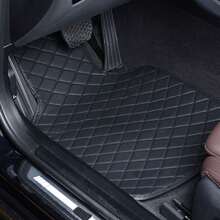 Universal 4PCS Car Floor Mat Set – 2X Fully Enclosed PVC Mats + 2X Anti-Slip Automotive Mats For All Vehicles - Black - View 3