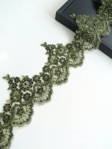 New Multicolor Selectable Car Bone Embroidered Crystal Piece Lace Edging Fabric, Glass Yarn Material, DIY Clothing, Textile Home Decor Supplies - Length:91.44cm/Width:14cm - Multicolor - View 9