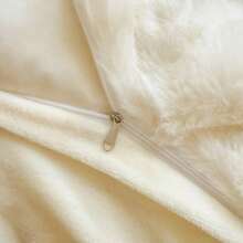 1pc Thickened Plush Duvet Cover, Faux Rabbit Fur Soft & Fluffy Single Duvet Cover, Without Pillow Case, Soft & Comfortable, Machine Washable, Suitable For Bedroom, Dorm, Autumn/Winter