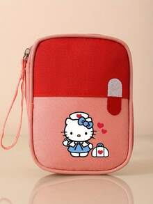 Sanrio Hello Kitty Cartoon Printed Portable Medical Bag Travel Medical Emergency Kit Home Outdoor Emergency Medicine Box Storage Epidemic Prevention And Health Kit Travel Essentials For Holiday Vacation Medicine Organizer Medicine Bag Medicine Storage Bag For Travel For Outdoor First Aid Bag
