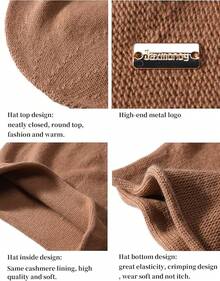 Women Beanie Hat - Coffee - View 3