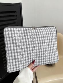 多尺寸简约奢华纯色笔记本电脑/平板电脑保护套 - 灰色 - 查看 3