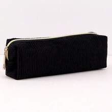 1/2 Stücke Stifteetui einfarbig kariert, multifunktionales Stifteetui mit Diamantmuster, großes Fassungsvermögen, Stifteetui Schultasche (Plüsch Schulstifteetui)