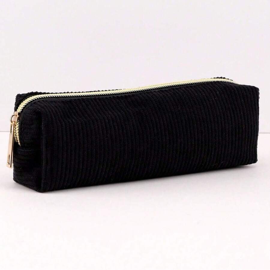 1/2 Stücke Stifteetui einfarbig kariert, multifunktionales Stifteetui mit Diamantmuster, großes Fassungsvermögen, Stifteetui Schultasche (Plüsch Schulstifteetui)