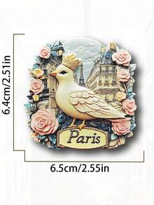 1 pieza Imán de nevera con diseño de Francia, Bélgica y Luxemburgo, recuerdo de viaje y decoración del hogar