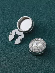 2pcs Men's Button Decorative Buttons, Universal Cuff Buttons, Turtle Buttons, Snap Buttons, Button Cover Brass Copper, 10 Colors Available, Elegant Gift For Boyfriend, Suitable For Men's Shirts