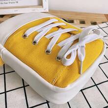 Bolso bandolera de lona con parches exagerados y personalizado de moda, bolso de hombro de mujer con bolsillo para teléfono y monedero