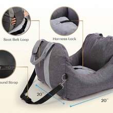 Dog Car Seat, Puppy Booster Seat, Travel Carrier Bed For Small And Medium Pets