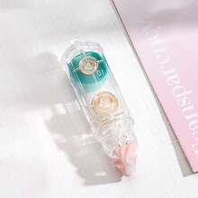 1 buc/3 buc/5 buc bandă adezivă retractabilă cu două fețe, rolă de bandă adezivă reîncărcabilă 0,23 inch x 16,40 ft, rolă de bandă adezivă cu vârf rotativ la 360° pentru scrapbooking, cărți, accesorii DIY