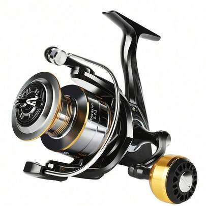 1pc Fishing Reel, Freshwater Fishing Reels, Ultra Smooth Powerful Saltwater Spinning Reel, 5.2:1 Gear Ratio Waterproof And Rustproof Large Db Spinning Reel