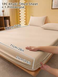 2/3 Pcs Printed Fitted Sheet Set, Bedding, Bed Sheet Set, Soft And Comfortable Bedding, Room Decor, Mother's Day Decor, Skin-Friendly Bed Cover Set For All Season, Domitory Bedding Set, Mattress Protector For Bedroom, Mother's Day Gift, Fits For Twin Full King Queen Size Bed, 1 Fitted Sheet And 2 Pillowcases, Back School Bedding, Machine Washable - 彩色 - 查看 30