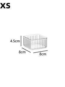 1pc/5pcs Stackable Makeup Storage Boxes, Transparent Desktop Skincare Organizer Drawers, Tabletop Storage Boxes