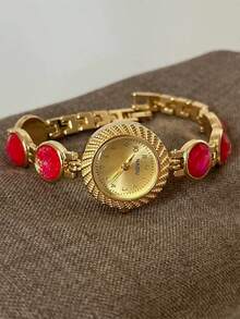 1件时尚百搭的女士水钻链表，优雅风格，适合日常佩戴、生日、周年纪念、万圣节、促销和节日礼物，无礼盒。 - 彩色 - 查看 14