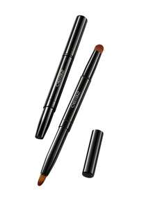 OEIEZ 双头唇刷，可伸缩唇刷，用于口红唇彩的化妆刷，用于日常旅行化妆，荧光笔和遮瑕刷唇部化妆刷